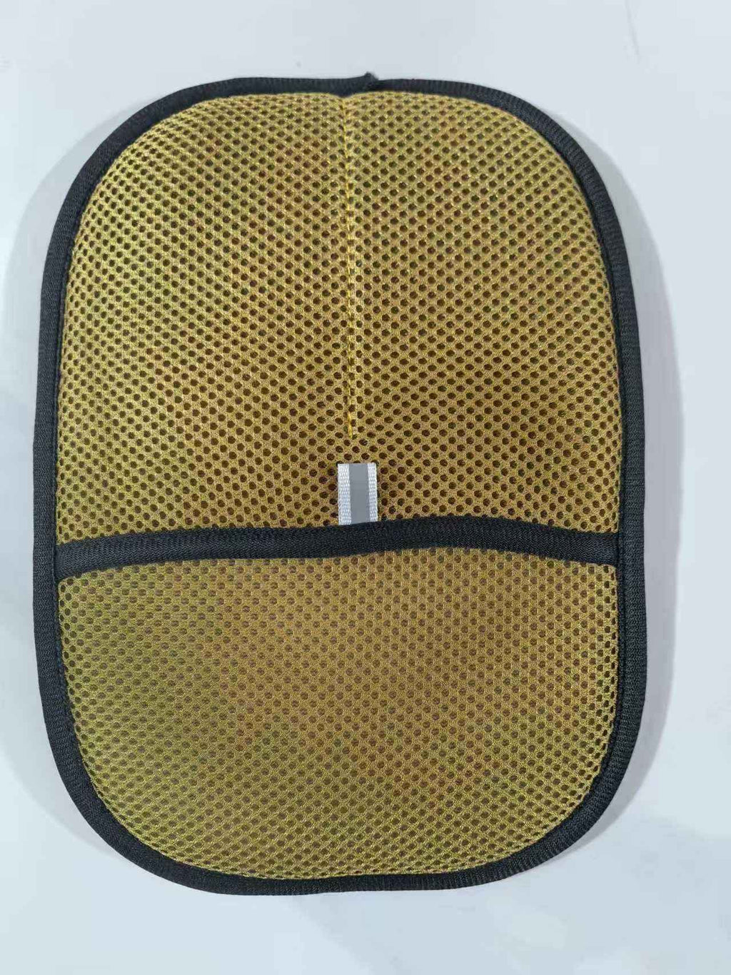 Pet hair remover mitt, olive textured surface with black trim, 1 piece
